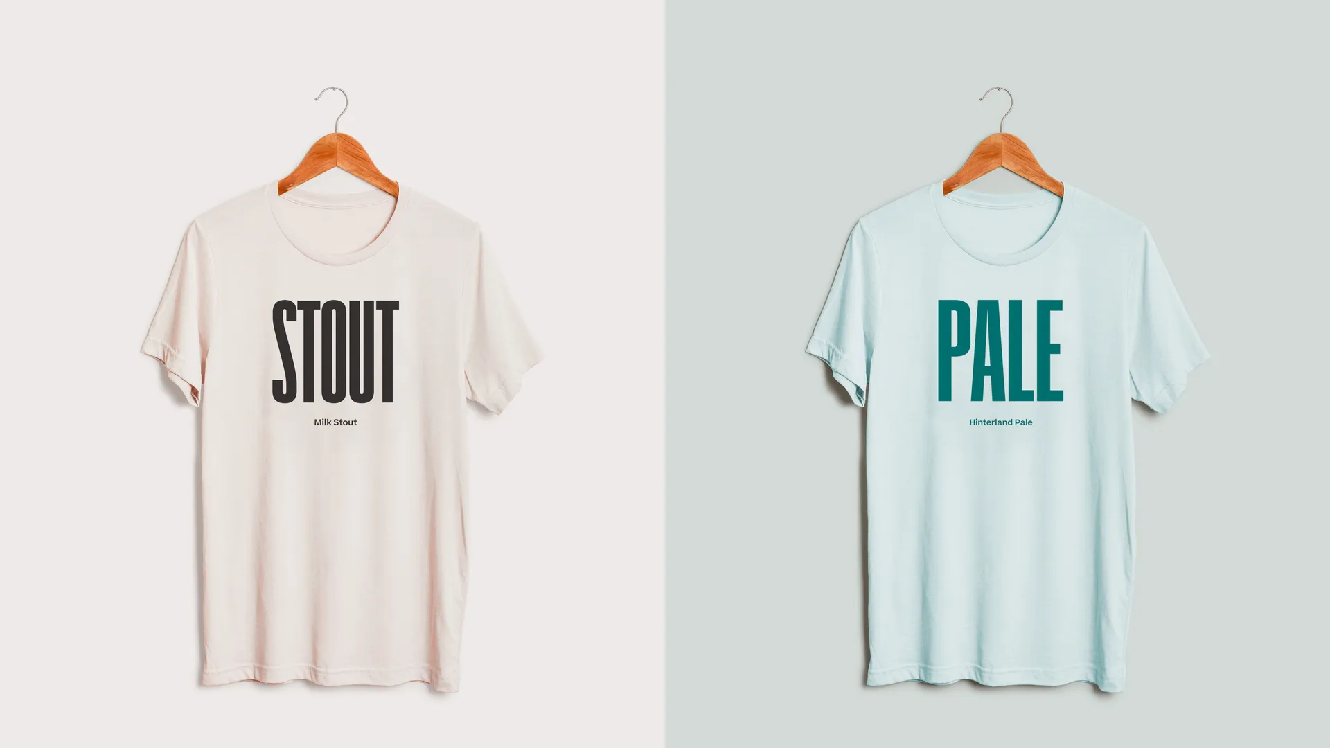 Minimalist T-Shirt designs for beer brand