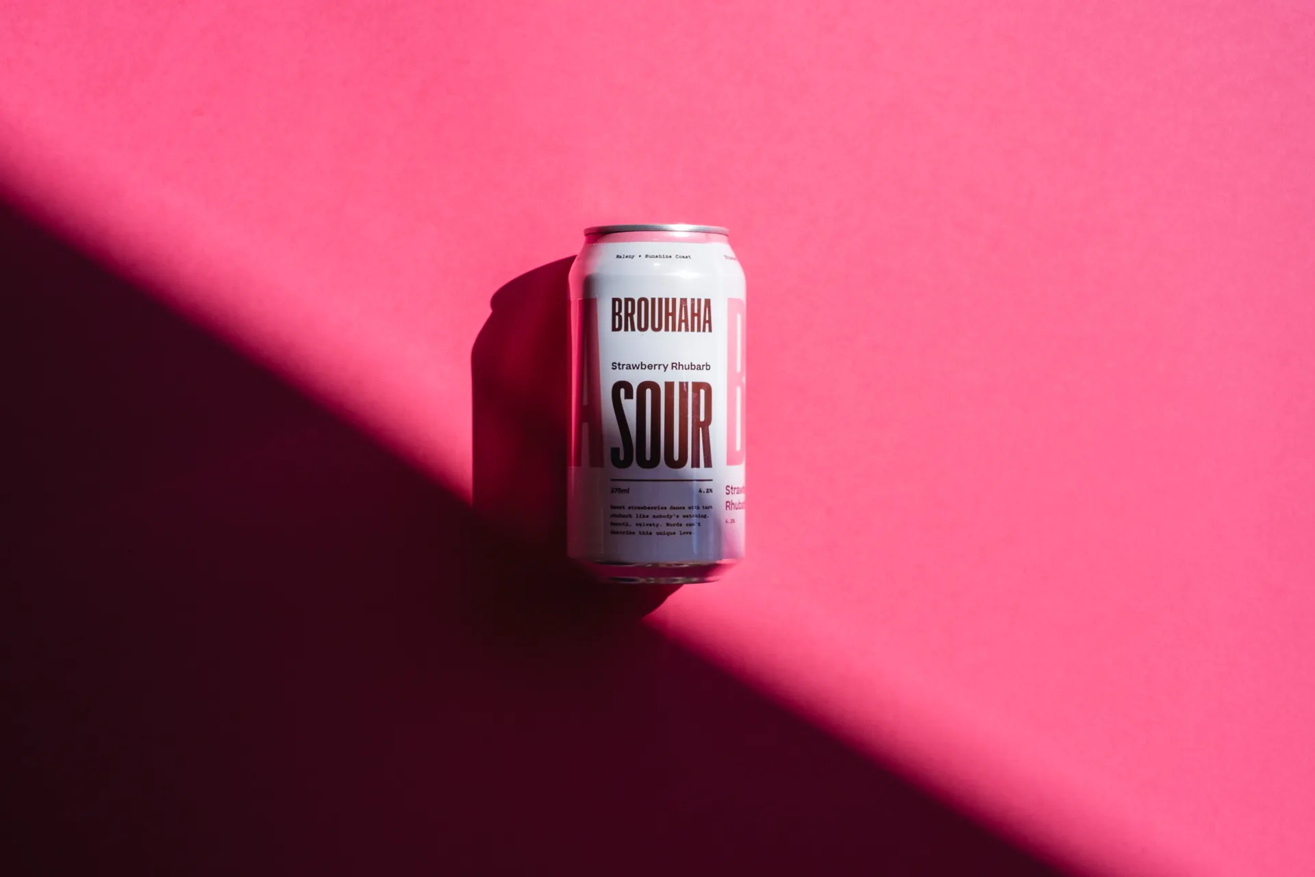 Contemporary, minimalist design for beer can label