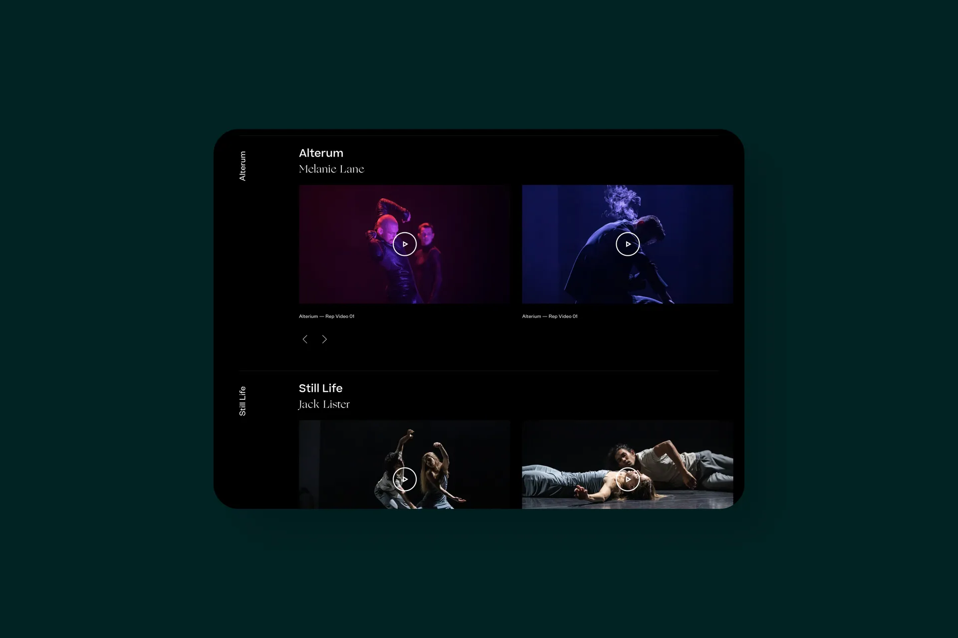 Modern website design